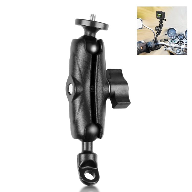 PULUZ Motorcycle Holder Mirror Base Hole Fixed Mount for GoPro and Other Action Cameras, Mirror Base Hole Mount