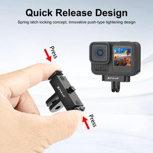 For GoPro HERO13 Black  PULUZ Magnetic Quick Release Base Mount, For GoPro HERO13 Black (Black), For GoPro HERO13 Black (Black Red)