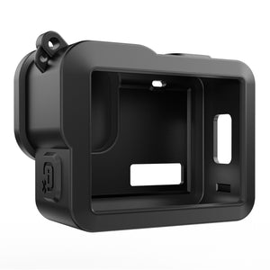 For GoPro HERO 2024 PULUZ Silicone Protective Case Side Interface Cover with Wrist Strap & Lens Cover