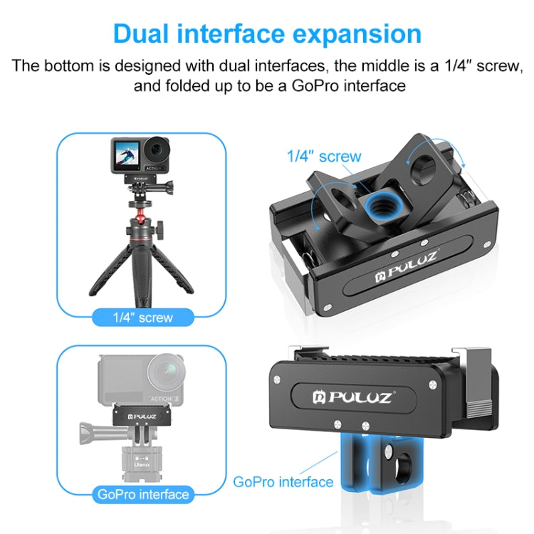 For DJI Osmo Action 5 Pro PULUZ Magnetic Quick Release Metal Base, For DJI Osmo Action 5 Pro