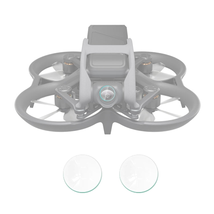 For DJI Avata PULUZ 2pcs Tempered Glass Drone Lens Film, For DJI Avata