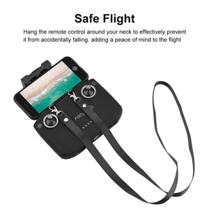 PULUZ Shockproof Anti-scratch Silicone Case with Neck Strap For DJI Neo / Mini 3 / 3 Pro / Mavic 3 / Air 2S / Mini 2 RC-N2 / RC-N1 / RC-N3 Remote Control, For DJI Mini 3 / 3 Pro / Mavic 3 / Air 2S / Mini 2 Remote Control with Neck Strap