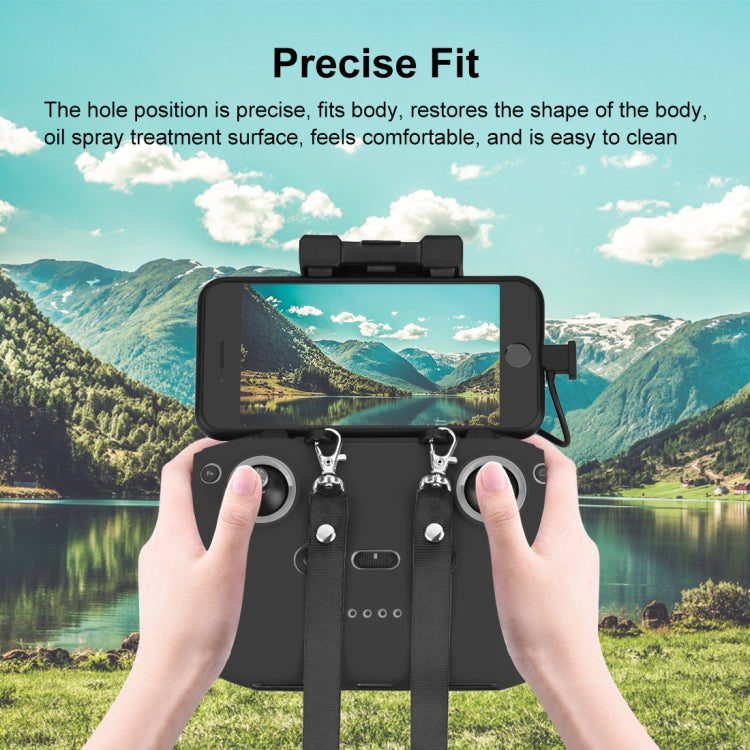 PULUZ Shockproof Anti-scratch Silicone Case with Neck Strap For DJI Neo / Mini 3 / 3 Pro / Mavic 3 / Air 2S / Mini 2 RC-N2 / RC-N1 / RC-N3 Remote Control, For DJI Mini 3 / 3 Pro / Mavic 3 / Air 2S / Mini 2 Remote Control with Neck Strap