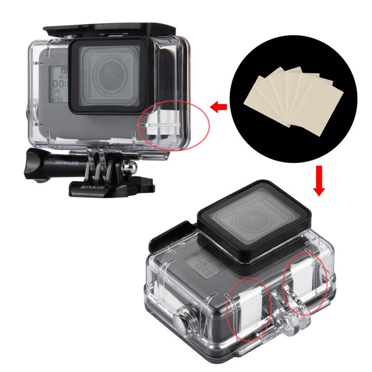 12 PCS PULUZ Professional Reusable Anti-Fog Inserts for GoPro HERO10 Black / HERO9 Black / HERO8 Black /HERO7 /6 /5, DJI Osmo Action, Xiaoyi and Other Action Cameras, Anti-Fog Inserts