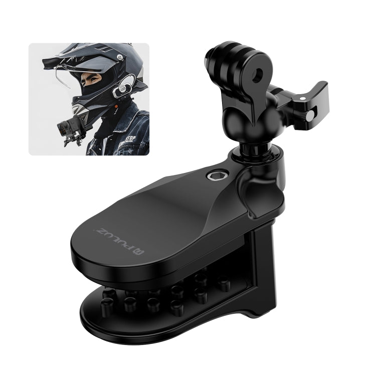 PULUZ Motorcycle Helmet Chin Clamp Mount for GoPro and Other Action Cameras, Helmet Chin Clamp Mount