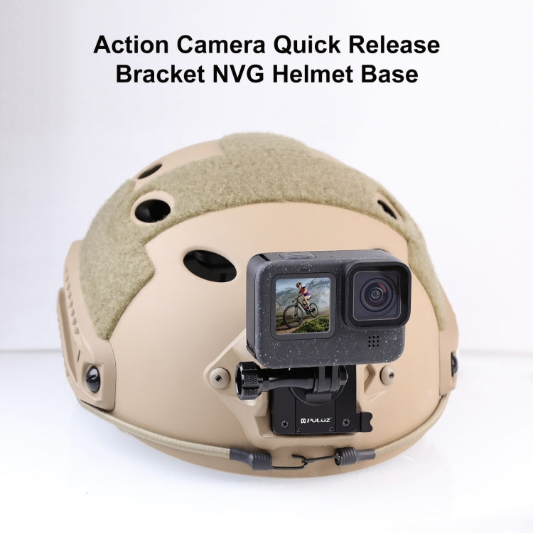 PULUZ Aluminum Quick Release Bracket NVG Helmet Mount for GoPro and Other Action Cameras, NVG Helmet Mount