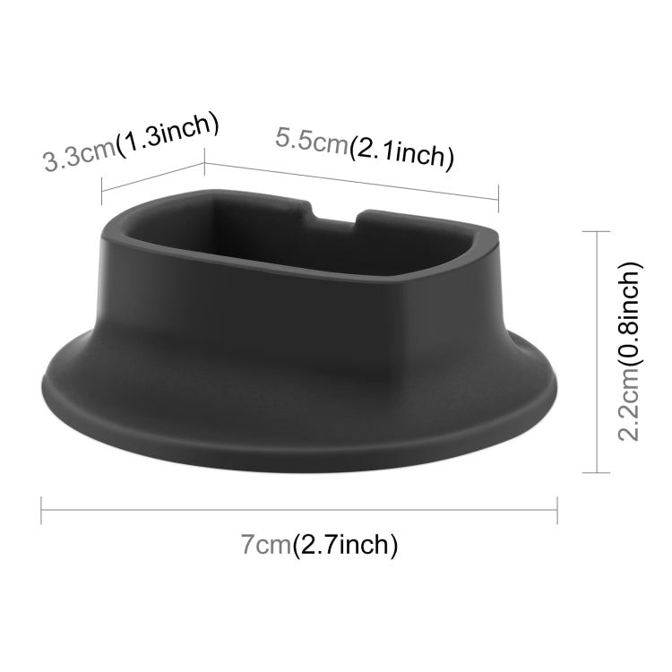 For DJI Insta360 X4 PULUZ Silicone Dock Desktop Fixed Base Bracket, Desktop Fixed Base Bracket