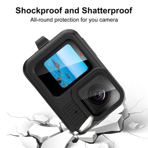 For GoPro HERO13 Black PULUZ Silicone Protective Case Cover with Wrist Strap & Lens Cover, For GoPro HERO13 Black