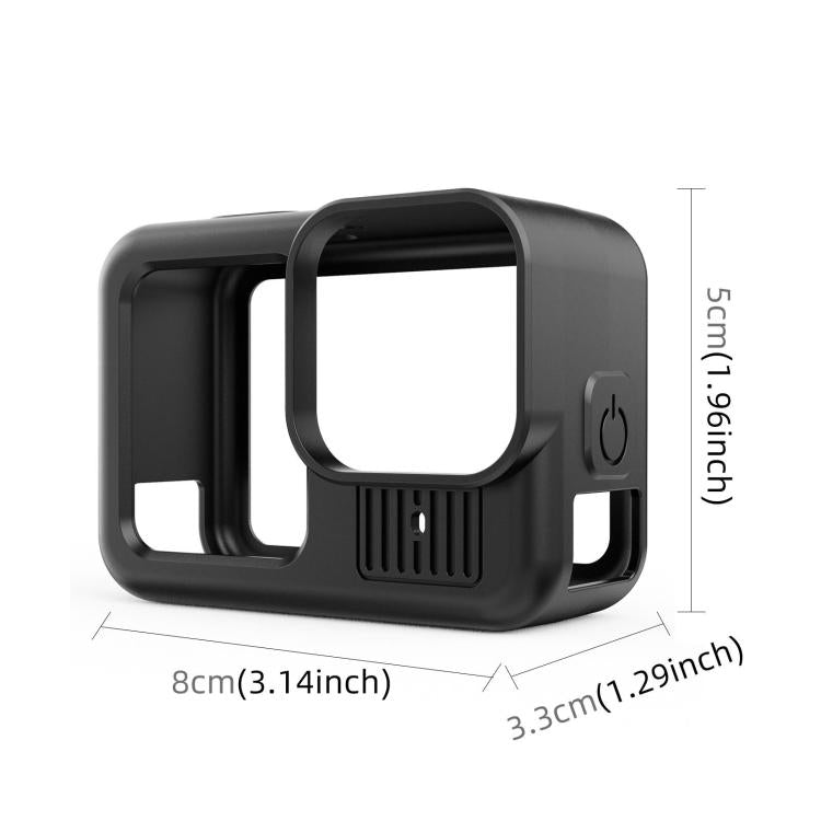 For GoPro HERO13 Black PULUZ Silicone Protective Case Side Interface Cover with Wrist Strap & Lens Cover, For GoPro HERO13 Black Silicone Case + Side Cover