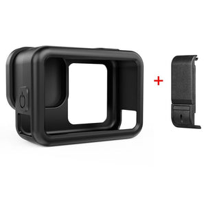 For GoPro HERO13 Black PULUZ Silicone Protective Case Side Interface Cover with Wrist Strap & Lens Cover, For GoPro HERO13 Black Silicone Case + Side Cover