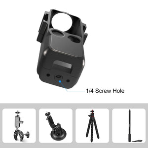 Metal Protection Frame Case for DJI OSMO Pocket 3 Cage Adapter Bracket with Dual Cold Shoes