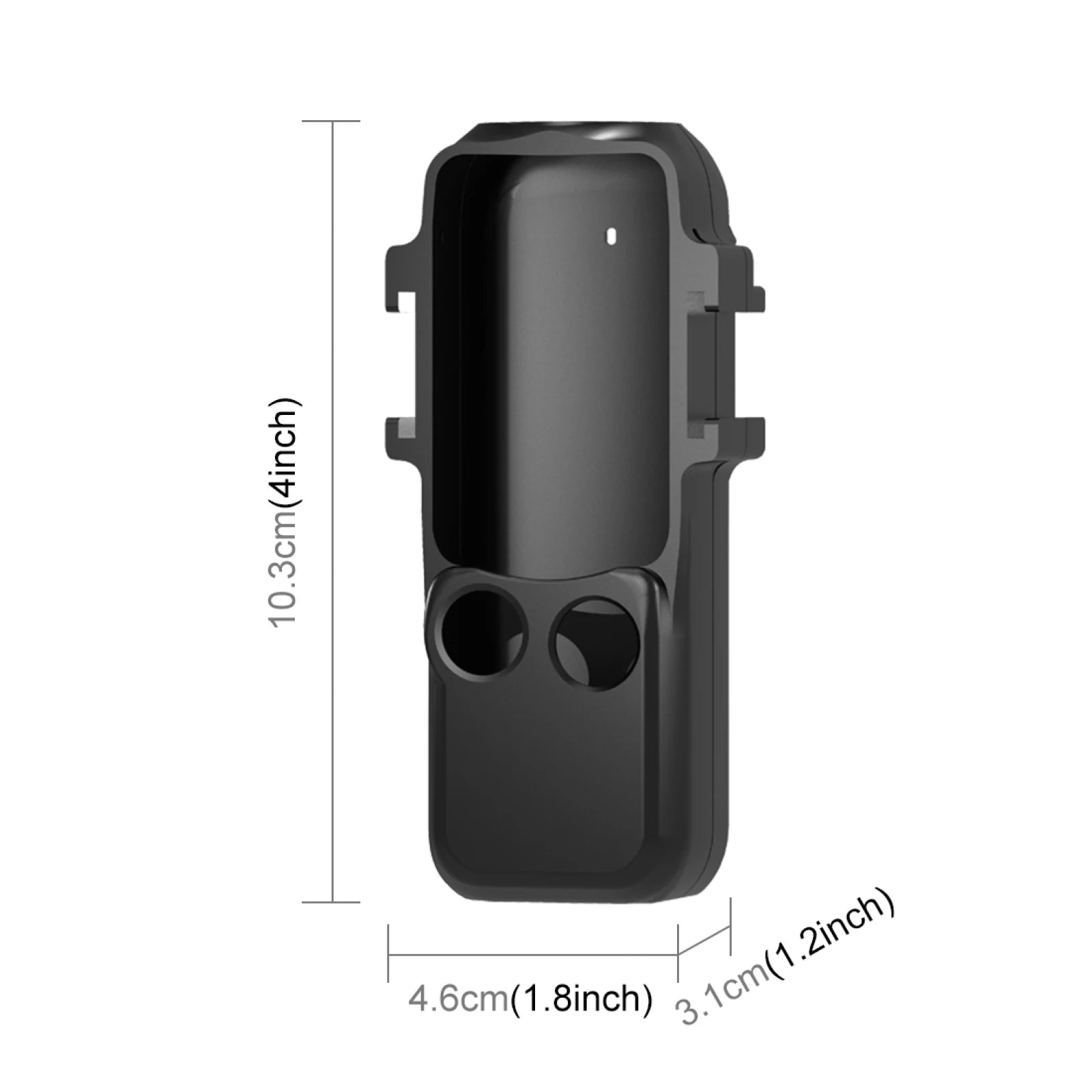 Metal Protection Frame Case for DJI OSMO Pocket 3 Cage Adapter Bracket with Dual Cold Shoes