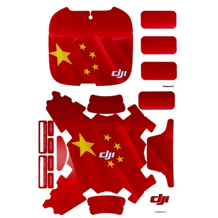 Water Resistance PVC Decal Skin Sticker for DJI Phantom 3 Quadcopter & Remote Controller, S-CHT-1793A, S-CHT-1793B, S-CHT-1793C