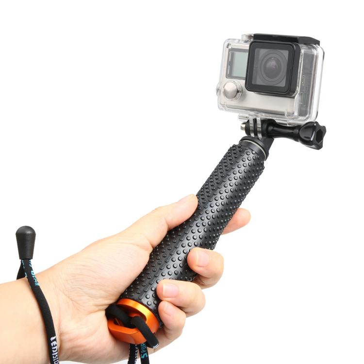 Handheld 49cm Extendable Pole Monopod with Screw for GoPro, Insta360, DJI and Other Action Cameras, Max Length: 49cm(Silver), Max Length: 49cm(Red), Max Length: 49cm(Blue), Max Length: 49cm(Gold), Max Length: 49cm(Green), Max Length: 49cm(Orange)