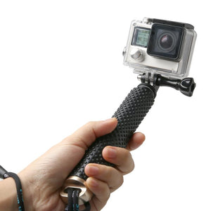 Handheld 49cm Extendable Pole Monopod with Screw for GoPro, Insta360, DJI and Other Action Cameras, Max Length: 49cm(Silver), Max Length: 49cm(Red), Max Length: 49cm(Blue), Max Length: 49cm(Gold), Max Length: 49cm(Green), Max Length: 49cm(Orange)