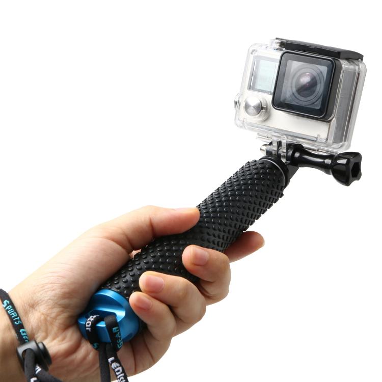 Handheld 49cm Extendable Pole Monopod with Screw for GoPro, Insta360, DJI and Other Action Cameras, Max Length: 49cm(Silver), Max Length: 49cm(Red), Max Length: 49cm(Blue), Max Length: 49cm(Gold), Max Length: 49cm(Green), Max Length: 49cm(Orange)