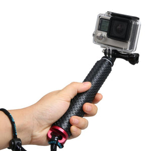 Handheld 49cm Extendable Pole Monopod with Screw for GoPro, Insta360, DJI and Other Action Cameras, Max Length: 49cm(Silver), Max Length: 49cm(Red), Max Length: 49cm(Blue), Max Length: 49cm(Gold), Max Length: 49cm(Green), Max Length: 49cm(Orange)