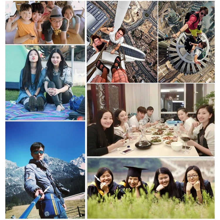 Handheld 49cm Extendable Pole Monopod with Screw for GoPro, Insta360, DJI and Other Action Cameras