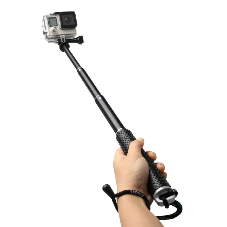 Handheld 49cm Extendable Pole Monopod with Screw for GoPro, Insta360, DJI and Other Action Cameras, Max Length: 49cm(Silver), Max Length: 49cm(Red), Max Length: 49cm(Blue), Max Length: 49cm(Gold), Max Length: 49cm(Green), Max Length: 49cm(Orange)