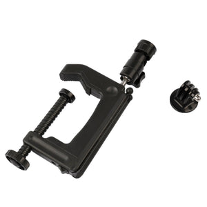 Desktop Fixed Clamp Holder Mount with Tripod Adapter for GoPro, Insta360, DJI and Other Action Cameras, Clamp Size: 1 - 6 cm, Table Clamp