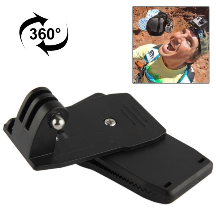 360 Degree Rotation Backpack Rec-Mounts Clip Clamp Mount for GoPro, Insta360, DJI and Other Action Cameras, Rec-Mounts Clip (Black), Rec-Mounts Clip