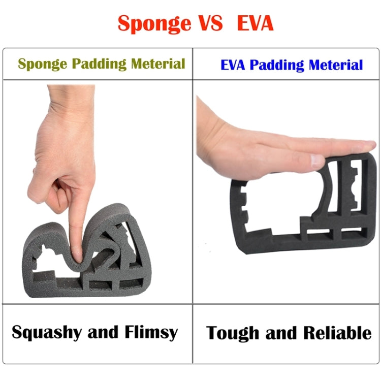 Shockproof Waterproof Portable Travel Case for GoPro, Insta360, DJI and Other Action Cameras Accessories, Size: 32cm x 22cm x 7cm