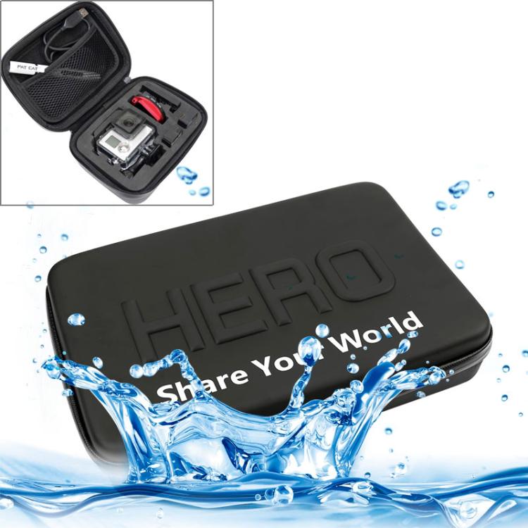 Shockproof Waterproof Portable Travel Case for GoPro, Insta360, DJI and Other Action Cameras Accessories, Size: 16cm x 12cm x 7cm