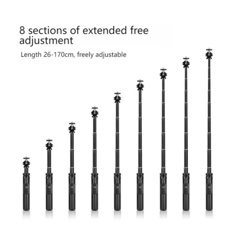 YUNTENG VCT-361 Action Camera Selfie Stick Magnetic Bluetooth Tripod Stand Extendable Monopod