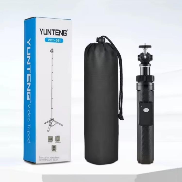 YUNTENG VCT-361 Action Camera Selfie Stick Magnetic Bluetooth Tripod Stand Extendable Monopod