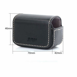 Waterproof Mini Leather Case Storage Carrying Box for DJI OSMO Action / GoPro / SJCAM / Xiaomi Mi Jia, Black, Coffee