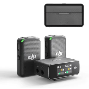 Original DJI Mic Wireless Transmission With OLED Touch Screen, 2 Transmitters 1 Receiver, 1 Transmitters 1 Receiver