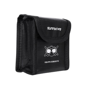 Sunnylife FV-DC261 Battery Explosion-proof Bag, For DJI FPV Glasses Battery, For DJI FPV Glasses 2 Batteries, For DJI FPV Drone Battery, For DJI FPV Drone 2 Batteries, For DJI FPV Drone 3 Batteries