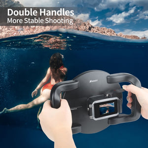 SHOOT XTGP559 Dome Port Underwater Diving Camera Lens Transparent Cover Housing Case For GoPro HERO9 Black, For GoPro HERO9 Black