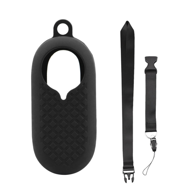 2 PCS Thumb Camera Silicone Case + Lanyard For Insta360 GO2