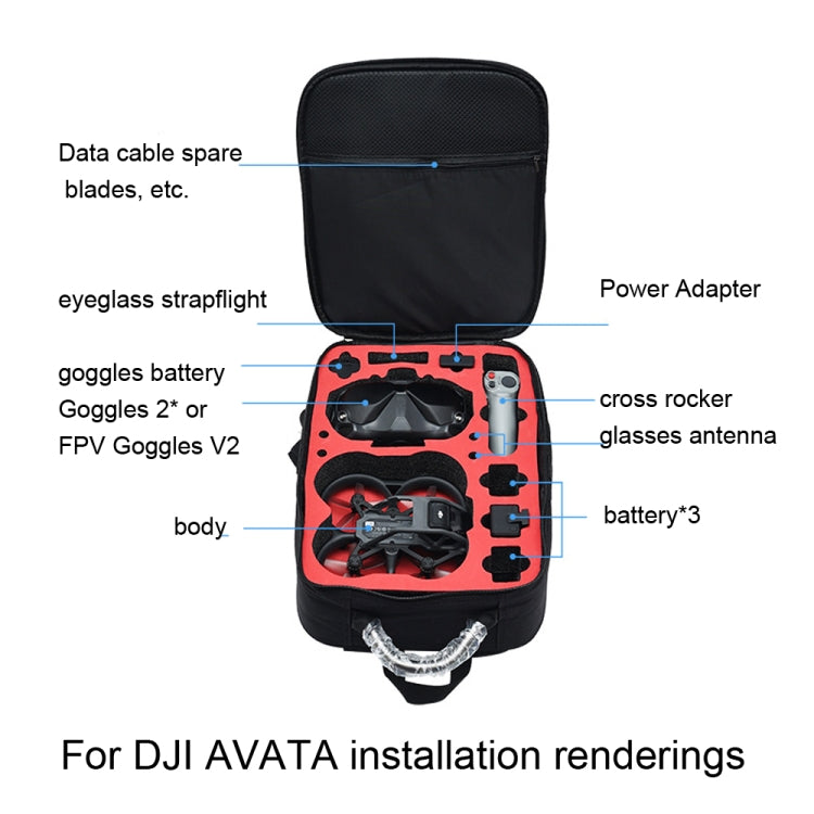 Drone Waterproof Backpack Organizer for DJI Avata, Backpack  for DJI Avata