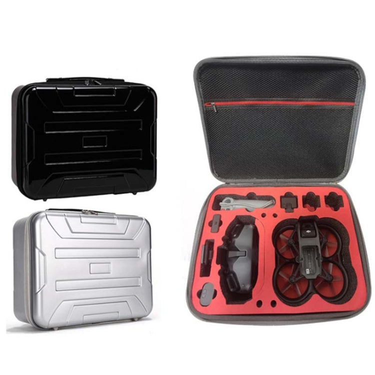 PC Hard Shell Waterproof Carrying Case for DJI Avata Drone, Black, Silver