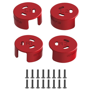 4 PCS / Set Sunnylife AT-MD475 Dust-proof Waterproof Aluminum Alloy Motor Cover For DJI Avata, Red, Black