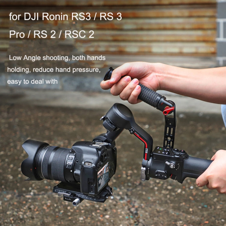 For DJI Ronin RS3 Pro Adjustable Angle Aluminum Alloy Handle Stabilizer, For DJI Ronin RS3 Pro