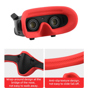 For DJI Avata Goggles 2 Eye Pad Silicone Protective Cover, Goggles 2 Eye Pad (Black), Goggles 2  Eye Pad (Gray), Goggles 2 Eye Pad (Red)