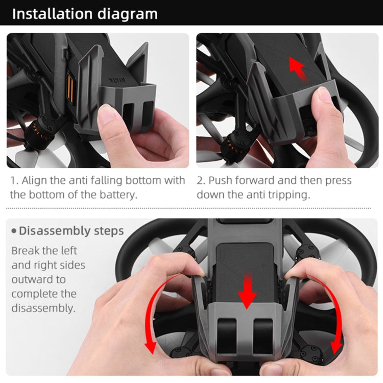 For DJI Avata Battery Anti-release Buckle Wear-resistant Battery Protection Buckle, For DJI Avata Battery Anti-release Buckle