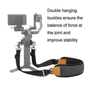 For DJI RS3 Mini Sunnylife RO-GS560 Lanyard Handheld Gimbal Double Buckle Comfortable Shoulder Strap Accessories, For DJI RS3 Mini