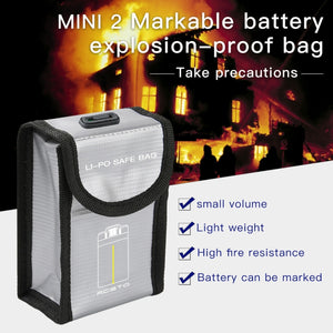 For DJI Mavic Mini 2 SE RCSTQ Battery Explosion-proof Bag Lithium Battery Storage Bag Drone Accessories