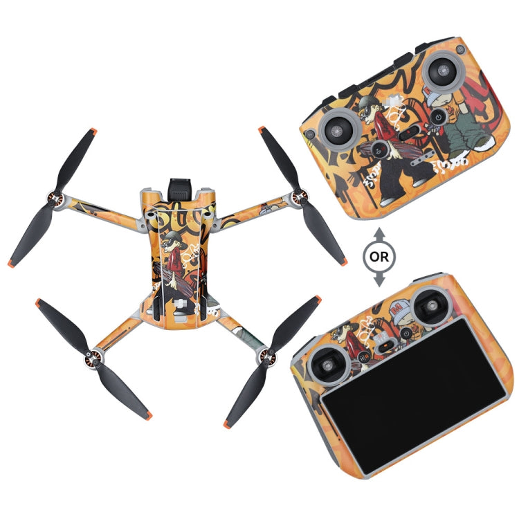 For DJI Mini 3 Pro Remote Control Body Sticker ,Spec:, RC-N1 Without Screen, RC With Screen