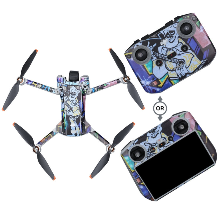 For DJI Mini 3 Pro Remote Control Body Sticker ,Spec:, RC-N1 Without Screen, RC With Screen