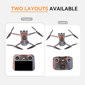 For DJI Mini 3 Pro Remote Control Body Sticker ,Spec:, RC-N1 Without Screen, RC With Screen