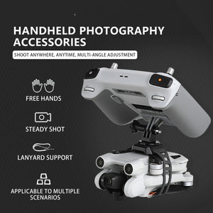 For DJI Mini 3 Pro RCSTQ Handheld Camera Device Remote Control Fixed Body Grip, Kit 1, Kit 2