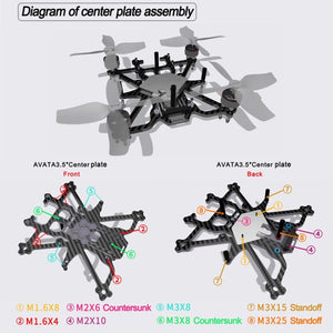 Suitable for DJI Avata 3.5-inch Upgrade Frame Kit, Rack, Rack+4 Motors