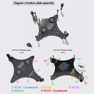 Suitable for DJI Avata 3.5-inch Upgrade Frame Kit, Rack, Rack+4 Motors