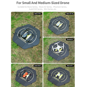 Sunnylife TJP11 80cm Hexagonal Double-sided Folding With Ground Spikes Drone Universal Apron, 80cm