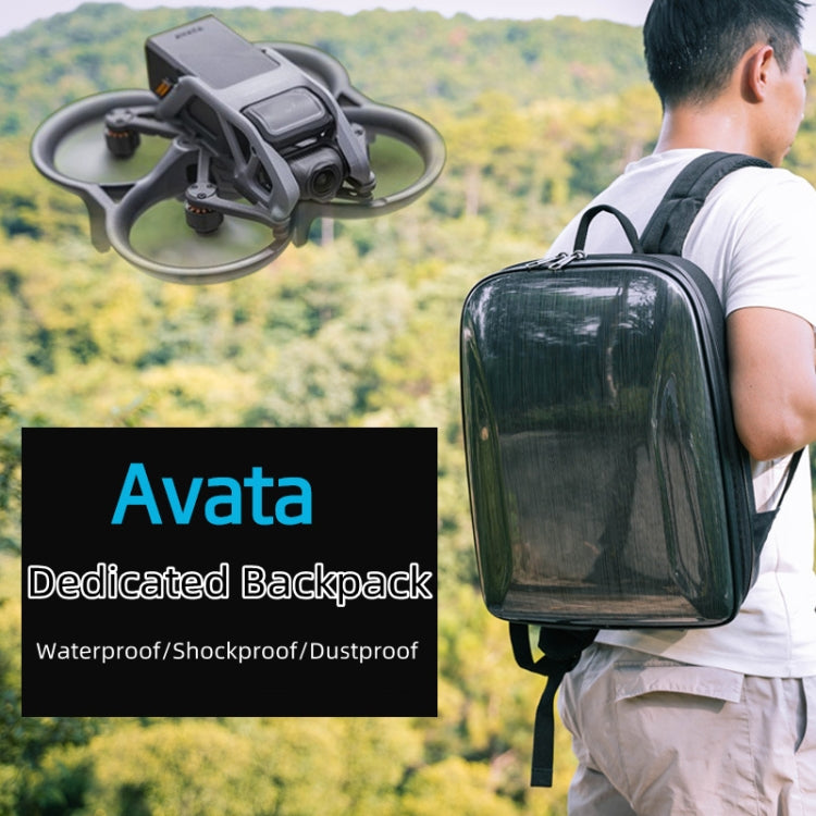 For DJI AVATA Storage Bag Hard Shell Waterproof Shoulder Bag Backpack, Style 2 Black Lining, Style 2 Yellow Lining